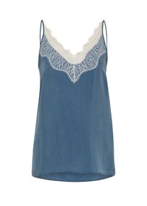 Drykorn, Damen Camisole 'LETITIA', Hellblau / Wei&szlig;