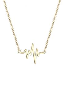 Elli, Damen Halskette 'Herzschlag', Gold