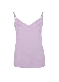 Q/S Designed By, Damen Blusentop mit Spitze, Helllila