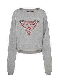 Guess, Damen Shirt, Graumeliert / Rot