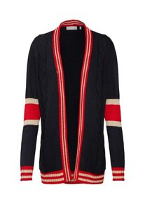Rich & Royal Rich & Royal, Damen Cardigan, Dunkelblau / Rot