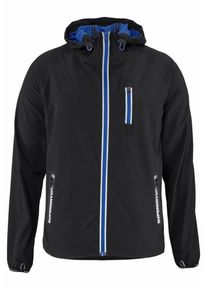 Superdry, Herren Trainingsjacke 'SPORTS ACTIVE FLASH RUN SHELL', Blau / Schwarz
