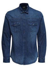 Only & Sons Only & Sons, Herren Hemd, Dunkelblau