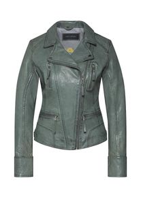 Oakwood, Damen Biker-Lederjacke, Khaki