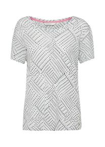 Nümph NÜMPH, Damen T-Shirt 'Chantara', Schwarz / Weiß