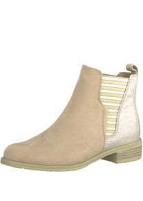 Marco Tozzi, Damen Chelsea Boots, Creme / Altrosa