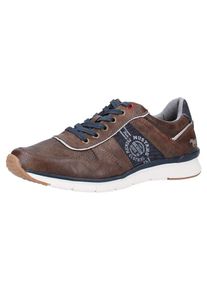 Mustang, Herren Sneaker, Blue Denim / Dunkelbraun