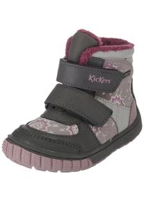 Kickers, Winterstiefel 'TEX SITROUILLE WPF', Greige / Dunkelgrau / Altrosa