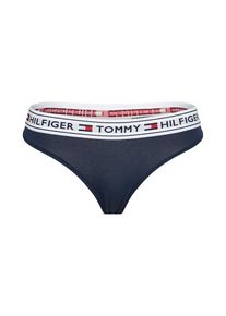 Tommy Hilfiger Underwear, Damen Tanga, Navy / Rot / Weiß