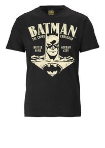 logoshirt, Herren Shirt 'BATMAN - PORTRAIT', Beige / Schwarz