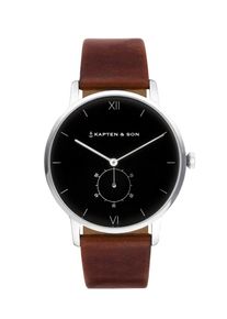 Kapten & Son Kapten & Son, Damen Armbanduhr 'Heritage Silver', Braun / Silber