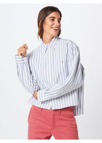 Polo Ralph Lauren, Damen Bluse 'LS WD CRP', Blau / Wei&szlig;
