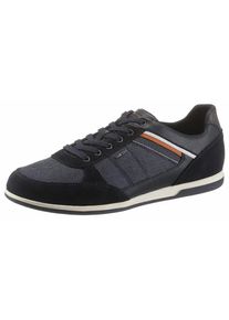 Geox, Herren Sneaker 'Renan', Navy / Blue Denim / Orange