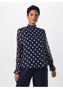 Vila, Damen Bluse 'Virodtly', Navy / Rosa