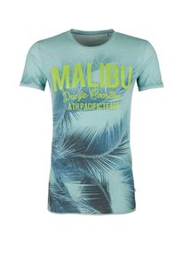 Q/S Designed By, Herren Shirt mit tropischem Print, Mint