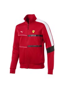 Puma, Herren Trainingsjacke 'Ferrari T7', Rot / Schwarz / Weiß