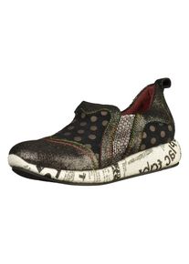 Laura Vita, Damen Slipper, Schwarz / Silber / Wei&szlig;