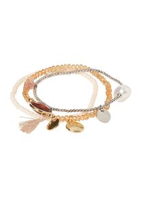 Hallhuber, Damen Dreiteiliges Armband Set, Braun