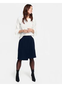 Gerry Weber, Damen Rock mit Überwurfeffekt, Nachtblau