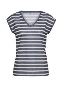 Only, Damen Shirt 'onlSILVERY', Nachtblau / Silber