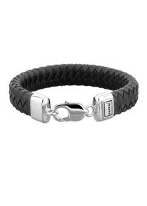 Kuzzoi, Herren Armband, Schwarz / Silber