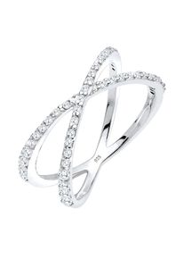 Elli, Damen Wickelring 'Kreuz', Silber