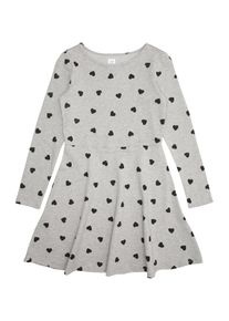 GAP, Mädchen Kleid, Grau / Schwarz