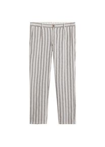 Mango Man, Herren Hose 'Jess', Grau / Weiß