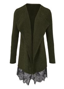 Heine, Damen Strickjacke, Oliv