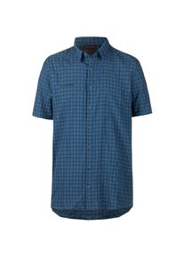 Mammut, Herren Funktionshemd 'Lenni', Blue Denim / Schwarz