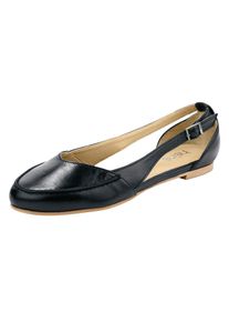 Heine, Damen Ballerina, Schwarz