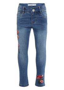 name it, M&auml;dchen Polly Skinny Fit Super-Stretch Jeans, Blau