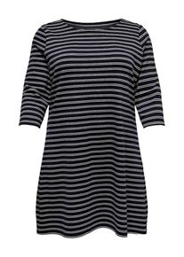 Only Carmakoma, Damen Kleid, Schwarz / Weiß