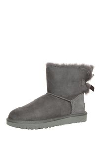 UGG Australia UGG, Damen Boots mit Fell-F&uuml;tterung 'Mini Bailey Bow II', Grau