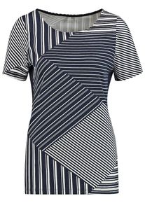 Gerry Weber, Damen T-Shirt, Kobaltblau / Weiß