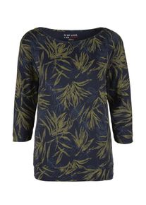 s.Oliver RED LABEL, Damen Shirt, Dunkelblau / Khaki