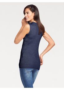 Heine, Damen Rippstricktop, Marine