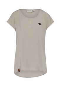 Naketano, Damen T-Shirt 'Stanzovic', Greige