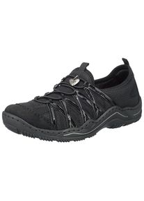 Rieker, Damen Slipper, Schwarz