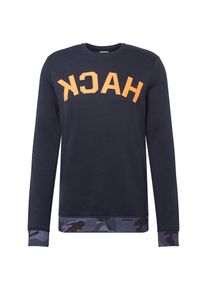 Your Turn YOURTURN, Herren Sweatshirt 'Hack Sweater', Dunkelblau / Orange