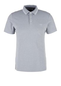 s.Oliver RED LABEL, Herren Poloshirt, Grau / Wei&szlig;