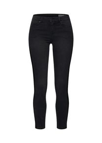 V&eacute;ro Moda VERO MODA, Damen Hose 'VMSEVEN MR SLIM VELVET TAPE ANK JEANS', Black Denim