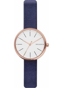 Skagen, Damen Quarzuhr 'SIGNATUR', Blau / Rosegold