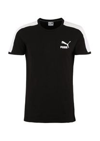 Puma, Herren T-Shirt 'T7', Schwarz / Weiß