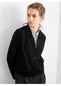 Q/S Designed By, Damen Kurzblazer im Blouson-Schnitt, Schwarz