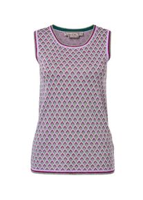Hallhuber, Damen Strickktop mit Jacquardmuster, bunt