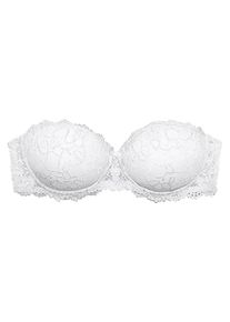 Vivance, Damen Balconnet-Push-up-BH mit abnehmbaren Trägern, Weiß