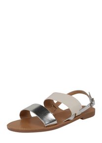 Only, Damen Sandale 'MANDALA MIX SANDAL', Silbergrau / Silber