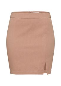 NA-KD, Damen Rock 'front slit', Braun