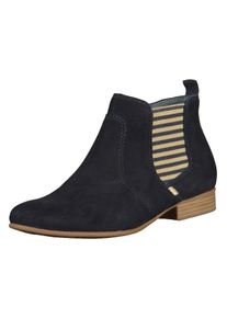 Tamaris, Damen Stiefelette, Hellbeige / Navy